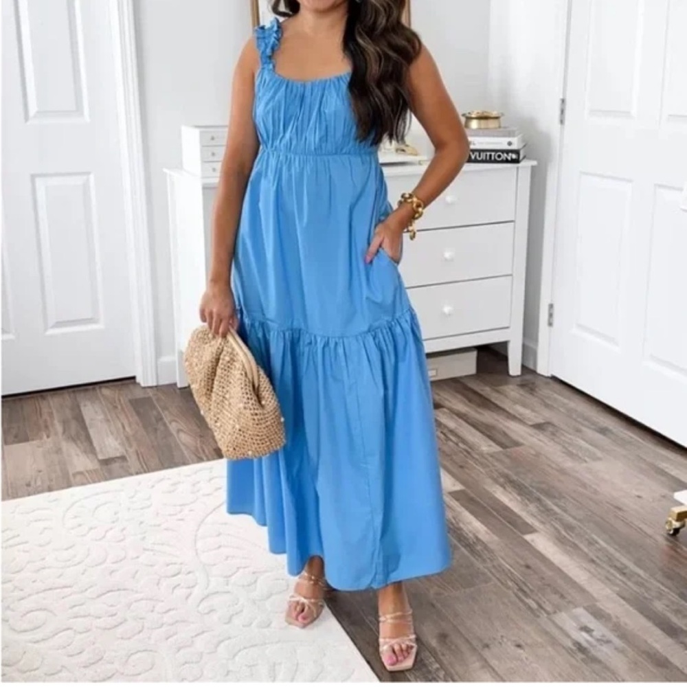 Blue Maxi Sundress